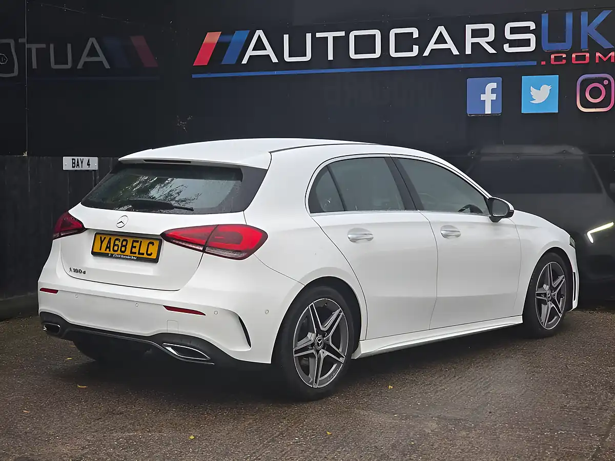 Used 2019 Mercedes-Benz a Class AMG Line (premium) Polar White - Interior and Exterior details 3