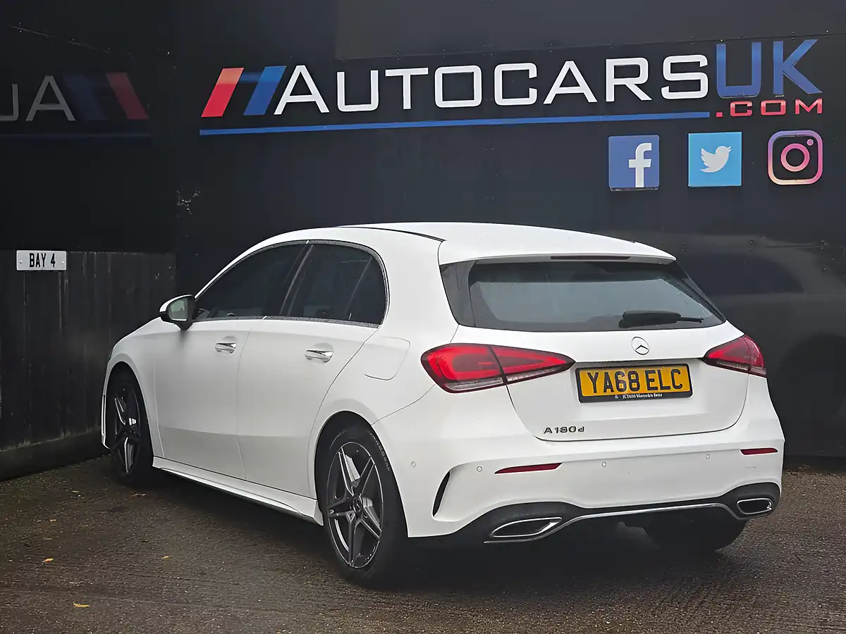 Used 2019 Mercedes-Benz a Class AMG Line (premium) Polar White - Interior and Exterior details 6
