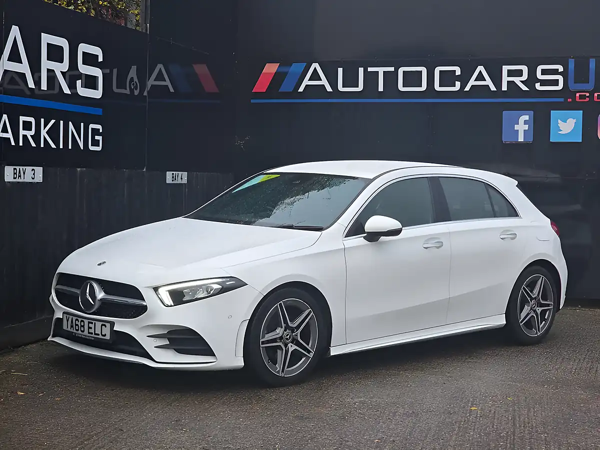 Used 2019 Mercedes-Benz a Class AMG Line (premium) Polar White - Interior and Exterior details 7