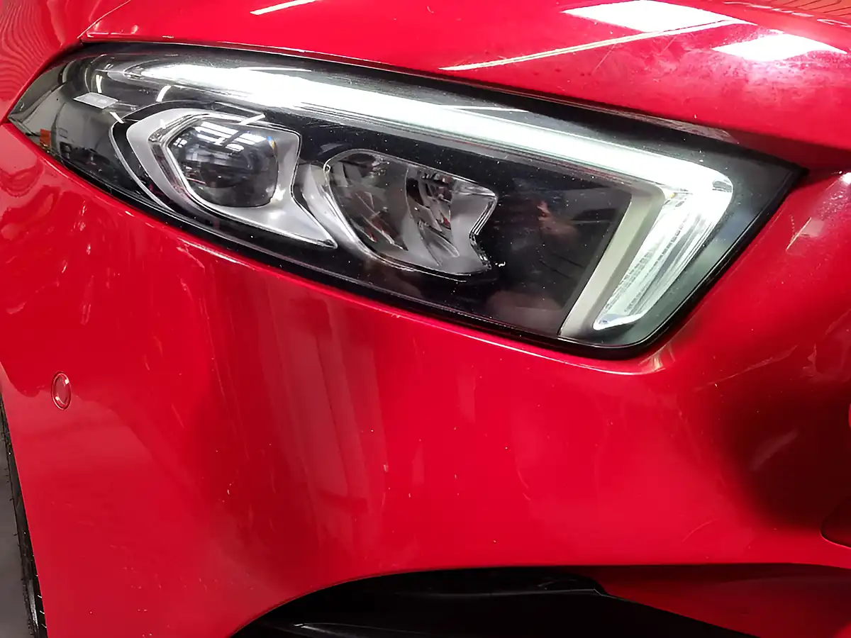 Used 2019 Mercedes-Benz a Class AMG Line Premium Red - Interior and Exterior details 13