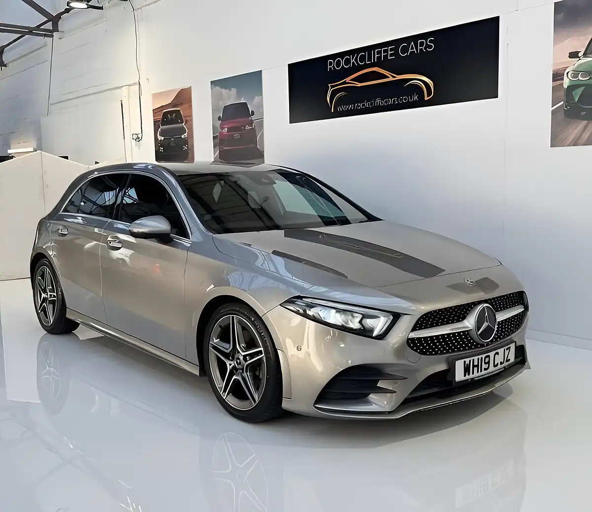 Used 2019 Mercedes-Benz a-Class AMG Line Premium Silver - Interior and Exterior details 18