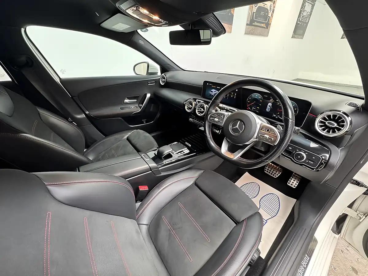 Used 2019 Mercedes-Benz a-Class AMG Line Premium White - Interior and Exterior details 10