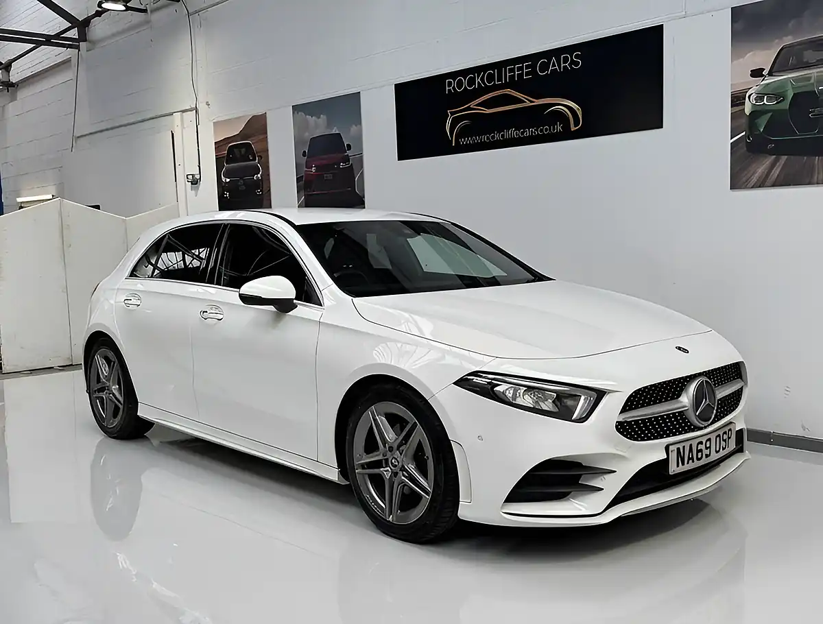 Used 2019 Mercedes-Benz a-Class AMG Line Premium White - Interior and Exterior details 18