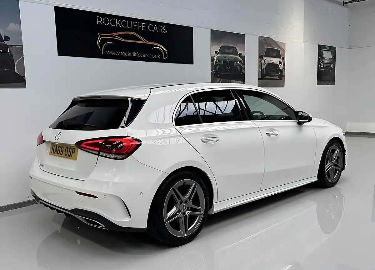 Used 2019 Mercedes-Benz a-Class AMG Line Premium White - Interior and Exterior details 19