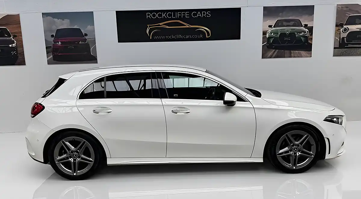 Used 2019 Mercedes-Benz a-Class AMG Line Premium White - Interior and Exterior details 2