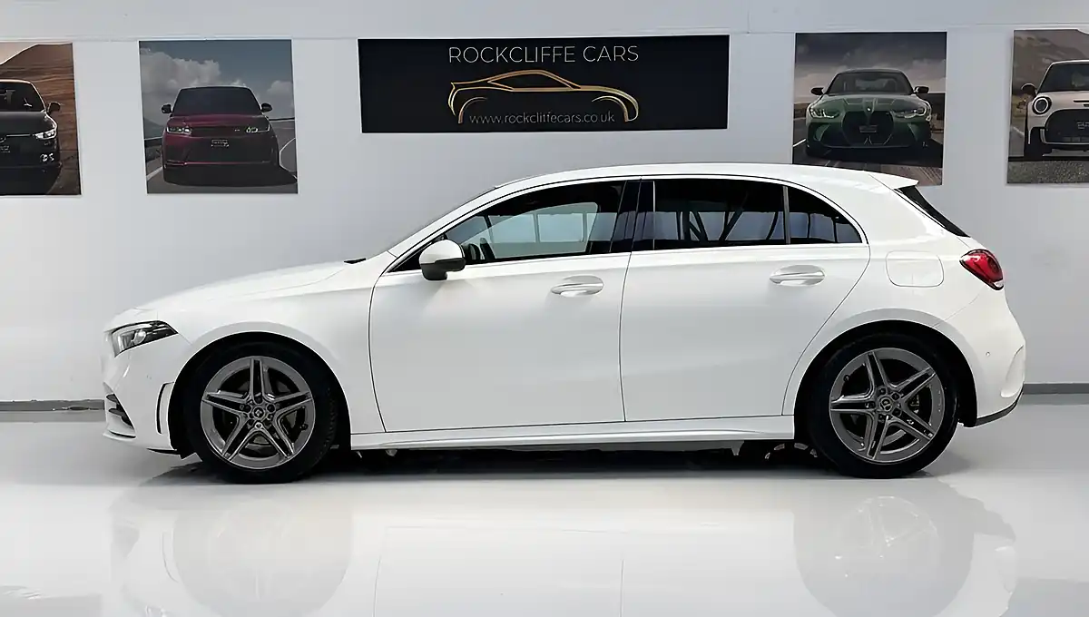 Used 2019 Mercedes-Benz a-Class AMG Line Premium White - Interior and Exterior details 3