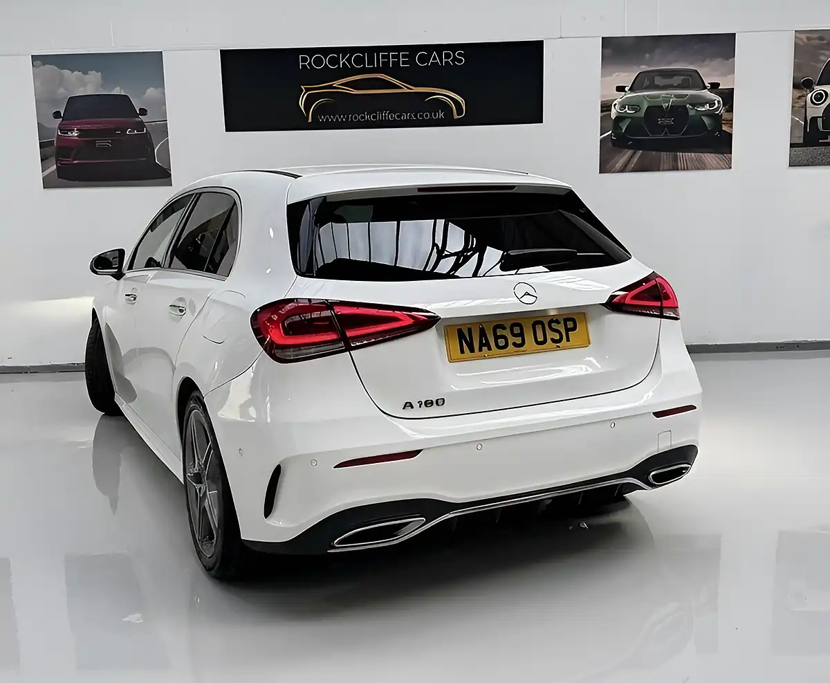 Used 2019 Mercedes-Benz a-Class AMG Line Premium White - Interior and Exterior details 4