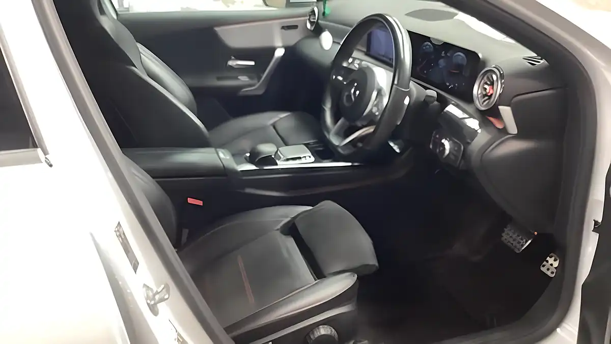 Used 2019 Mercedes-Benz a Class AMG Line Premium White - Interior and Exterior details 11