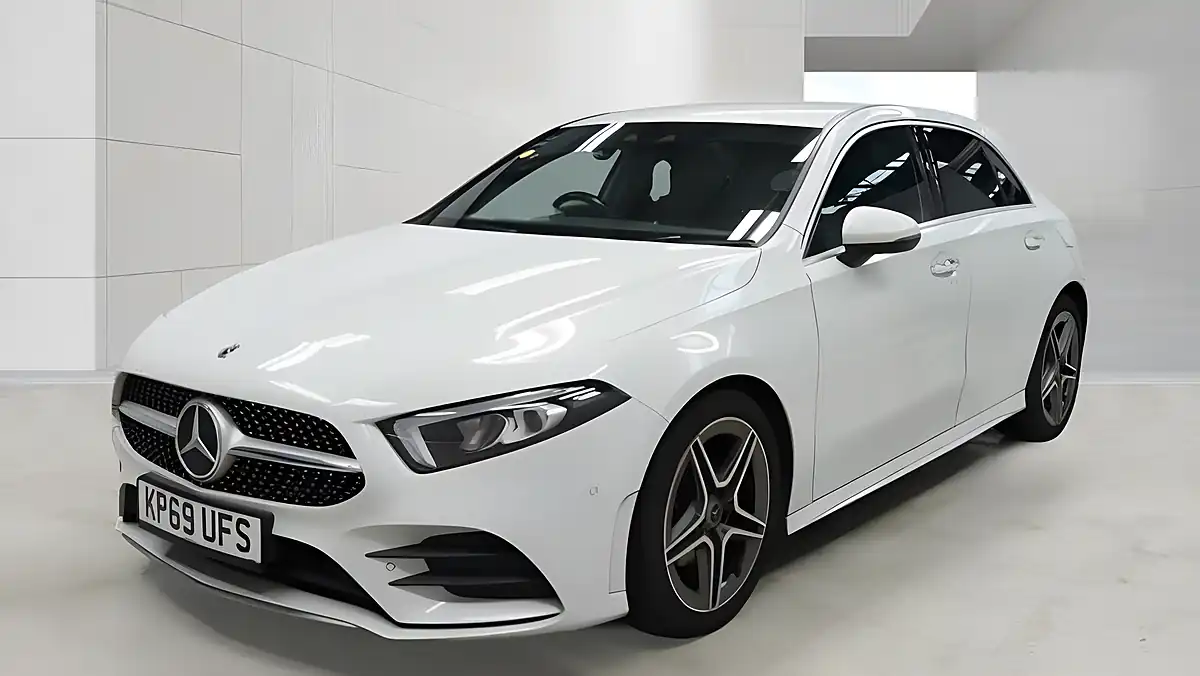Used 2019 Mercedes-Benz a Class AMG Line Premium White - Interior and Exterior details 2