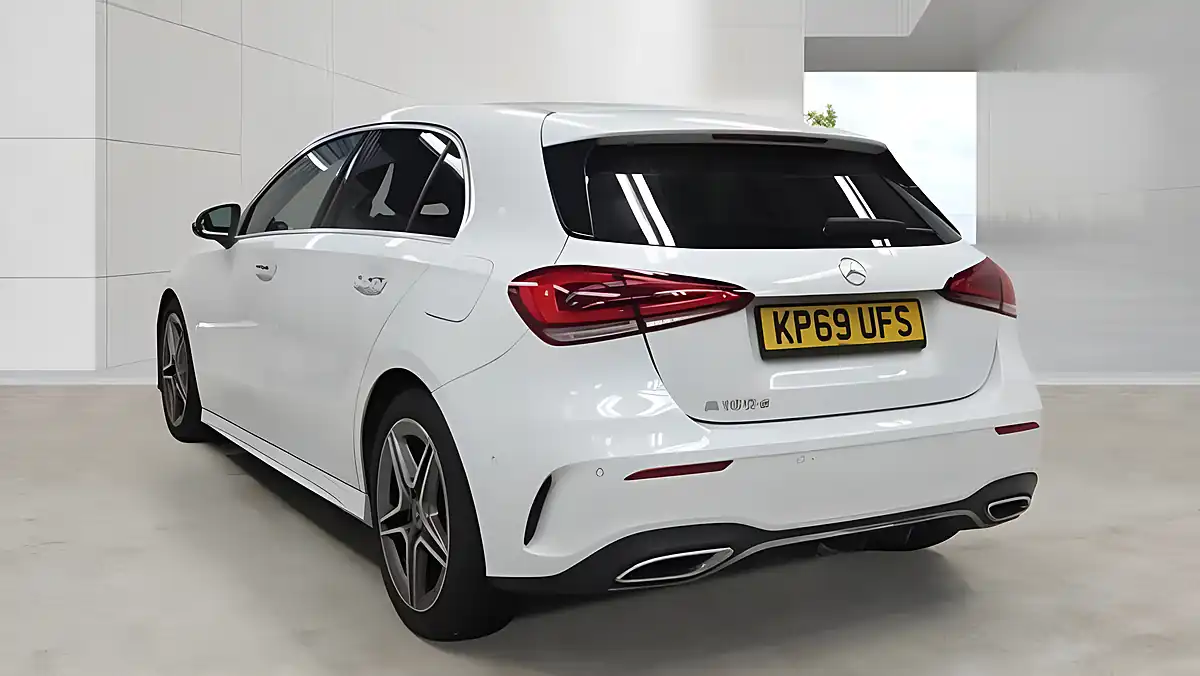 Used 2019 Mercedes-Benz a Class AMG Line Premium White - Interior and Exterior details 3