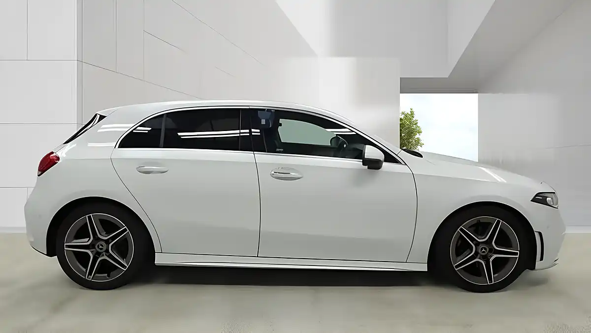 Used 2019 Mercedes-Benz a Class AMG Line Premium White - Interior and Exterior details 5