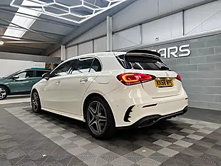 Used 2019 Mercedes-Benz a Class AMG Line (premium) White - Interior and Exterior details 10