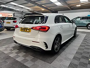 Used 2019 Mercedes-Benz a Class AMG Line (premium) White - Interior and Exterior details 11