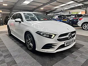Used 2019 Mercedes-Benz a Class AMG Line (premium) White - Interior and Exterior details 2
