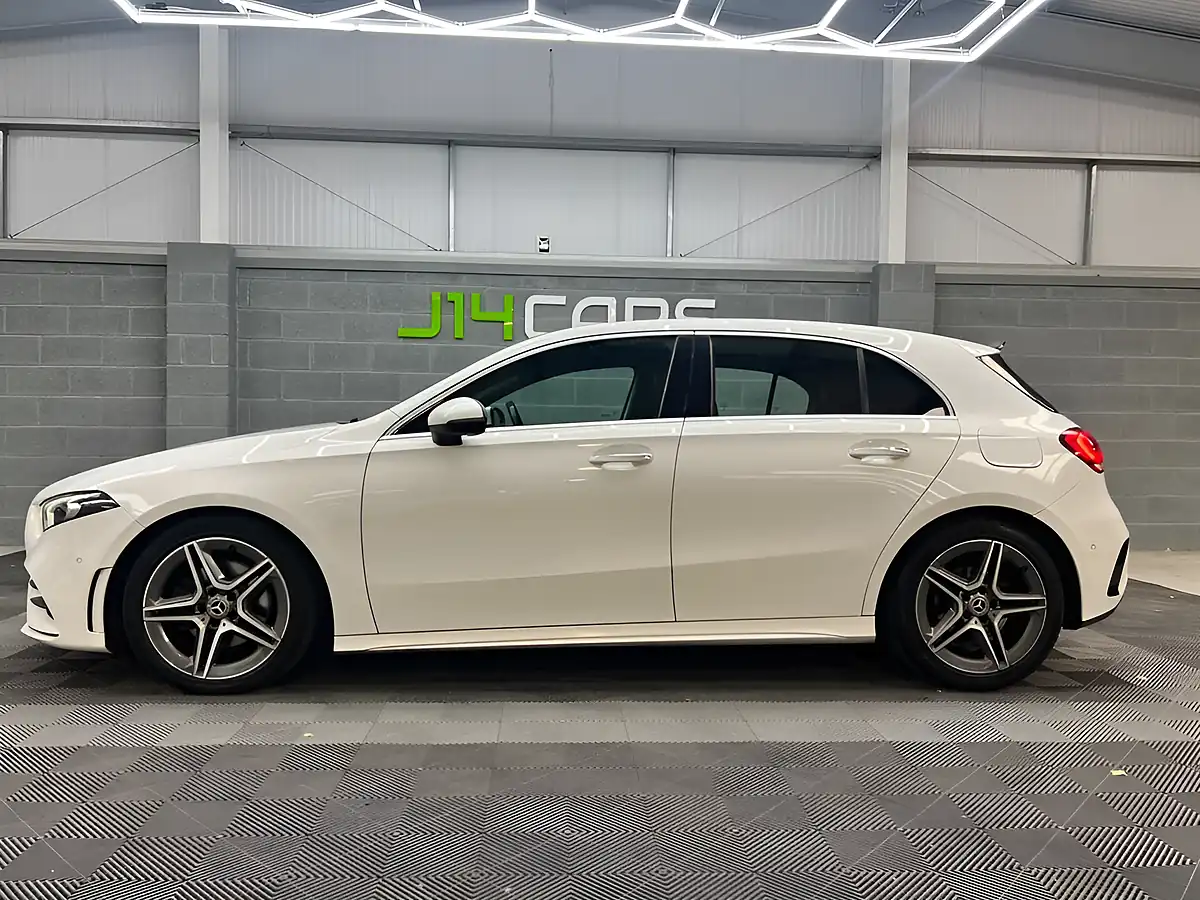 Used 2019 Mercedes-Benz a Class AMG Line (premium) White - Interior and Exterior details 3