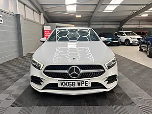 Used 2019 Mercedes-Benz a Class AMG Line (premium) White - Interior and Exterior details 4