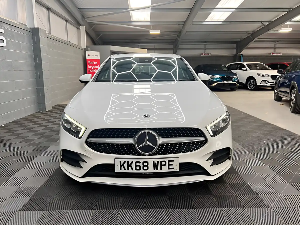 Used 2019 Mercedes-Benz a Class AMG Line (premium) White - Interior and Exterior details 4