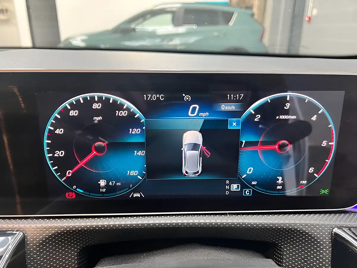 Used 2019 Mercedes-Benz a Class AMG Line (premium) White - Interior and Exterior details 8