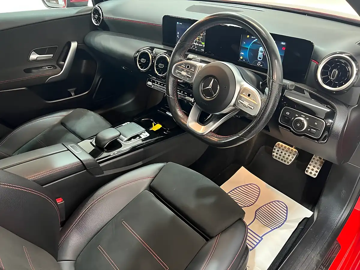 Used 2019 Mercedes-Benz a Class AMG Line Red - Interior and Exterior details 8