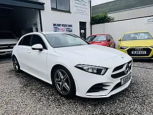 Used 2019 Mercedes-Benz a Class AMG Line White - Interior and Exterior details 2