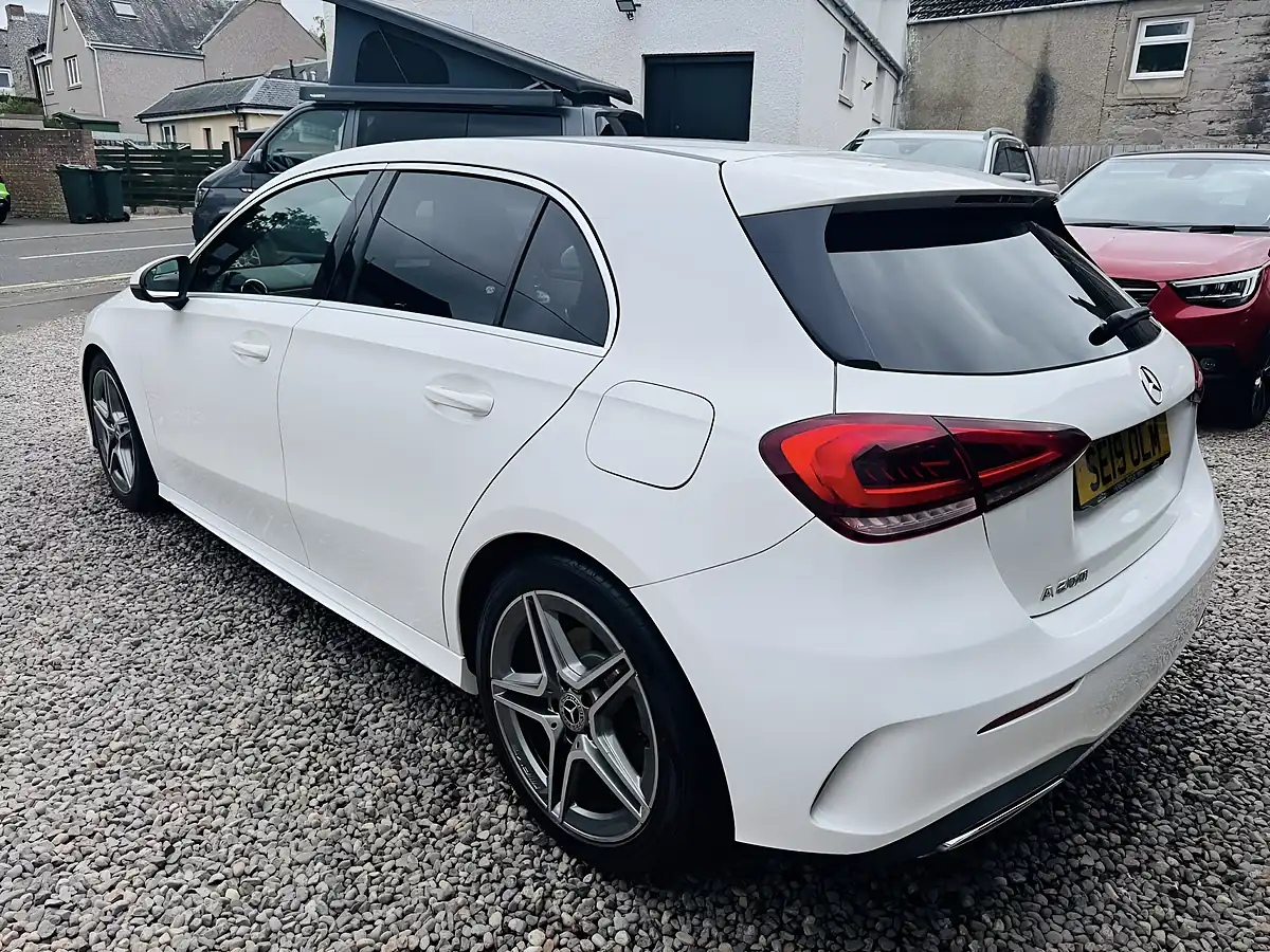 Used 2019 Mercedes-Benz a Class AMG Line White - Interior and Exterior details 3