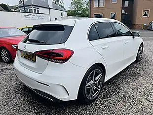 Used 2019 Mercedes-Benz a Class AMG Line White - Interior and Exterior details 4