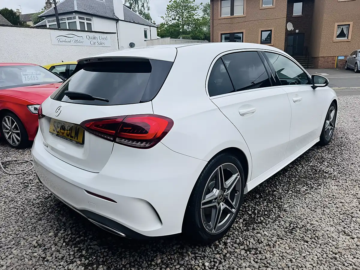 Used 2019 Mercedes-Benz a Class AMG Line White - Interior and Exterior details 4