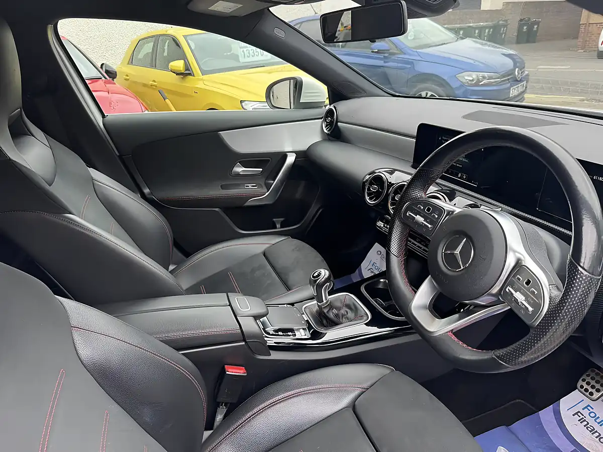 Used 2019 Mercedes-Benz a Class AMG Line White - Interior and Exterior details 5