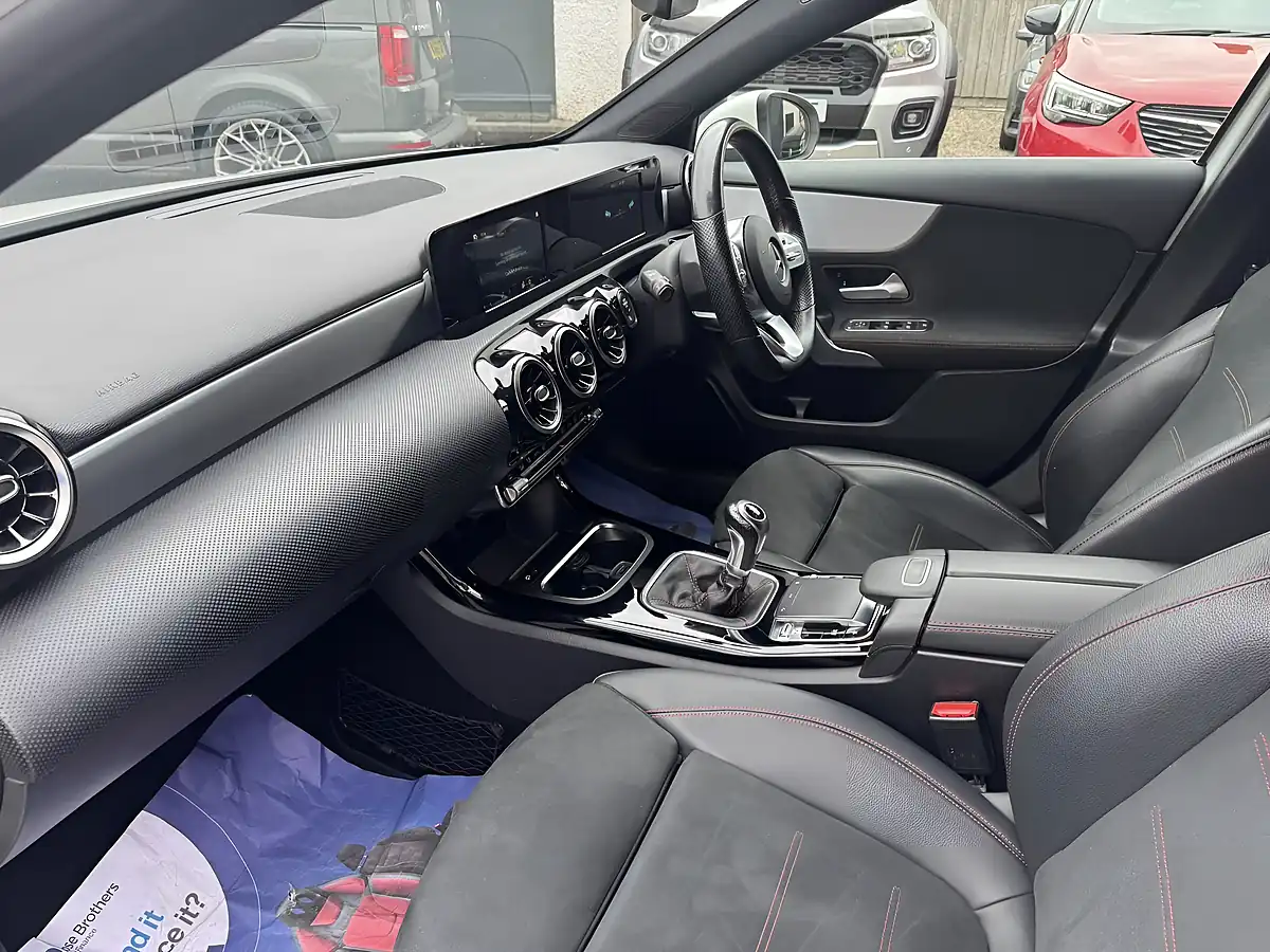 Used 2019 Mercedes-Benz a Class AMG Line White - Interior and Exterior details 7