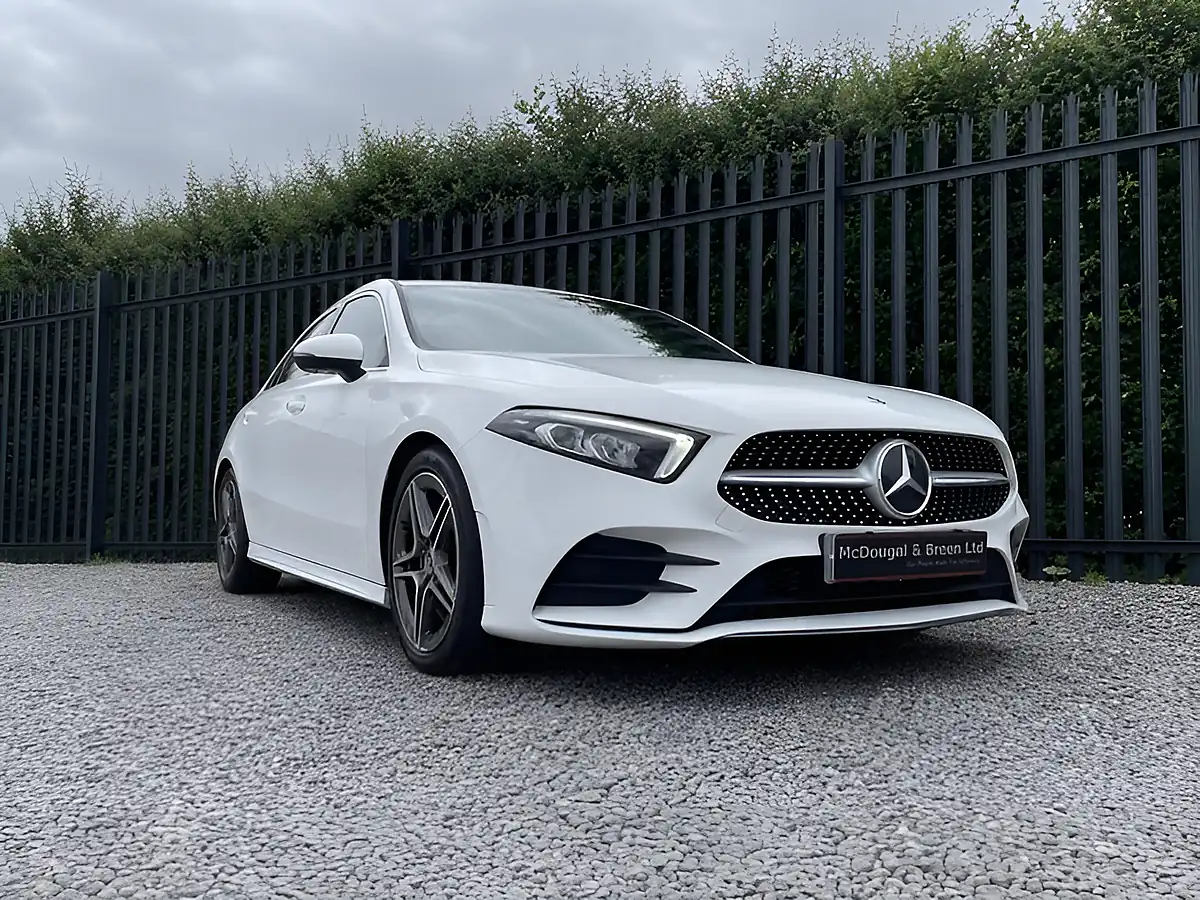 Used 2019 Mercedes-Benz a Class AMG Line White - Interior and Exterior details 11