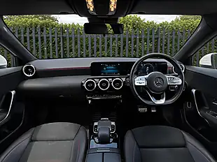 Used 2019 Mercedes-Benz a Class AMG Line White - Interior and Exterior details 12