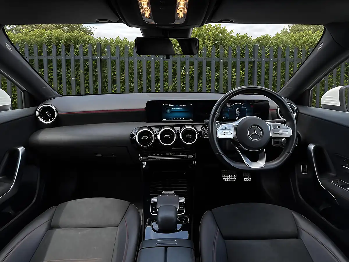 Used 2019 Mercedes-Benz a Class AMG Line White - Interior and Exterior details 12
