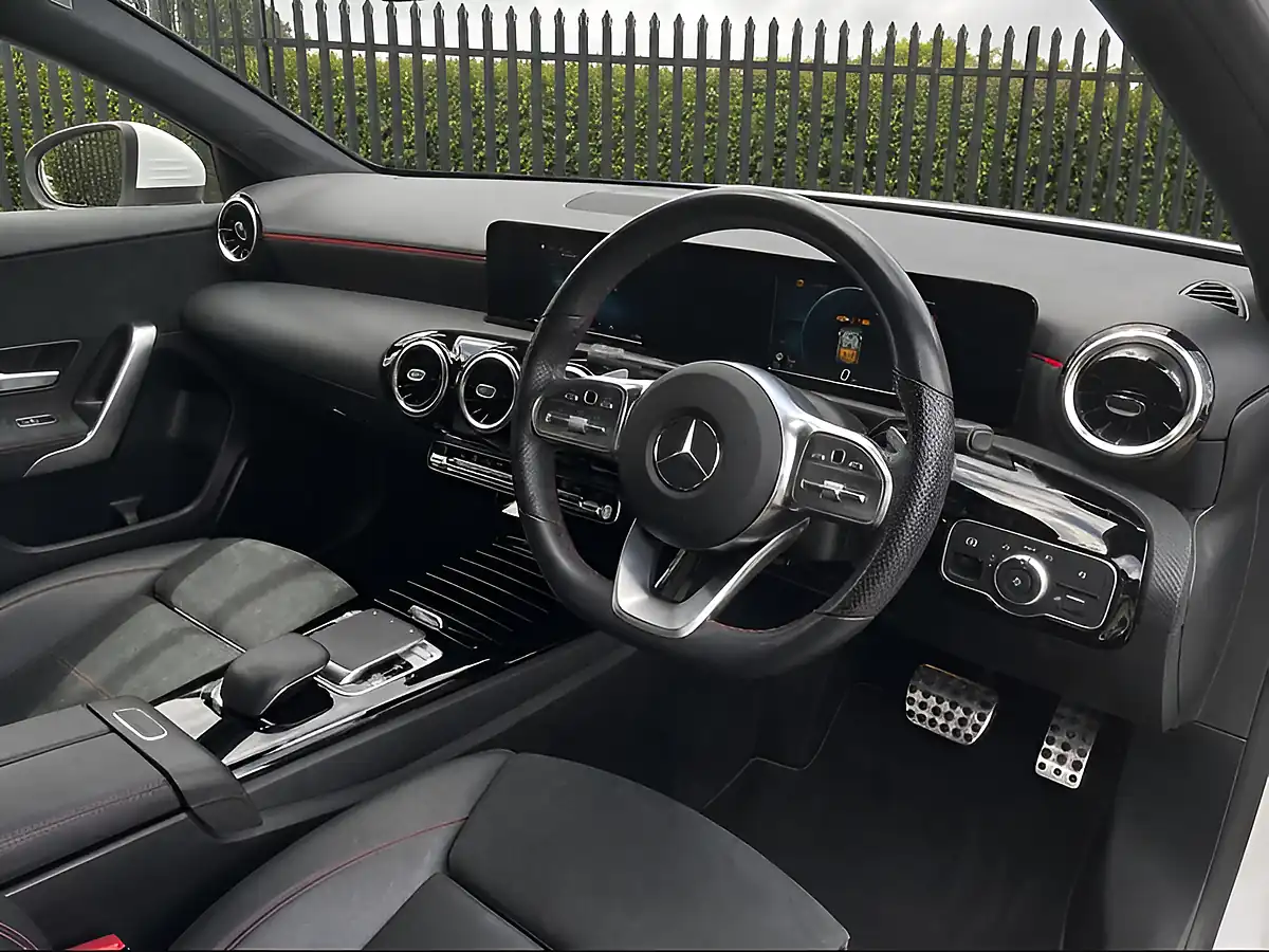 Used 2019 Mercedes-Benz a Class AMG Line White - Interior and Exterior details 14