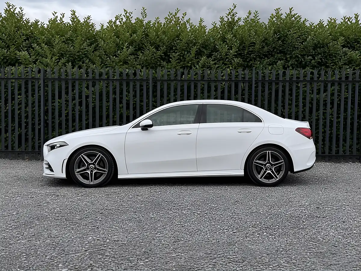 Used 2019 Mercedes-Benz a Class AMG Line White - Interior and Exterior details 3