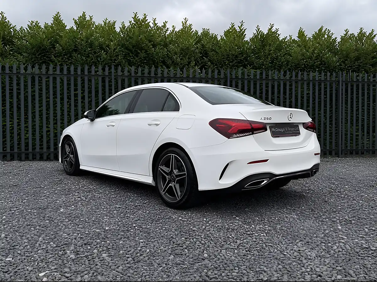 Used 2019 Mercedes-Benz a Class AMG Line White - Interior and Exterior details 4