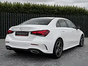 Used 2019 Mercedes-Benz a Class AMG Line White - Interior and Exterior details 6