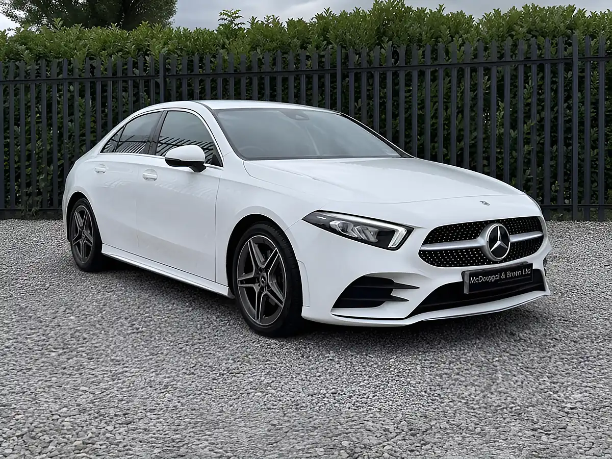 Used 2019 Mercedes-Benz a Class AMG Line White - Interior and Exterior details 8