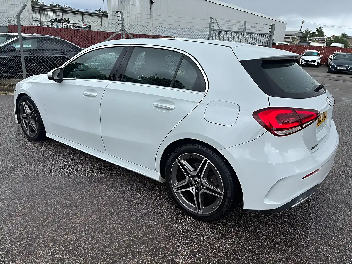 Used 2019 Mercedes-Benz a-Class AMG Line White - Interior and Exterior details 10