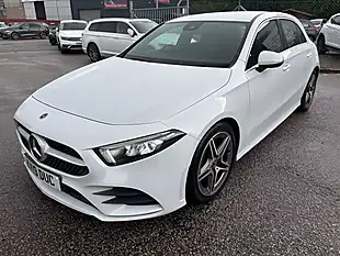 Used 2019 Mercedes-Benz a-Class AMG Line White - Interior and Exterior details 11