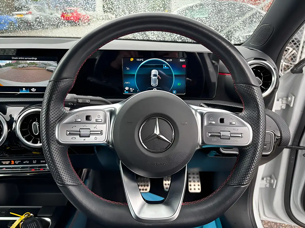 Used 2019 Mercedes-Benz a-Class AMG Line White - Interior and Exterior details 15