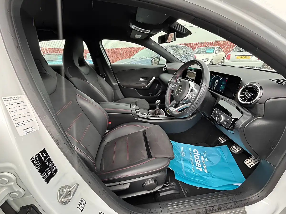 Used 2019 Mercedes-Benz a-Class AMG Line White - Interior and Exterior details 17