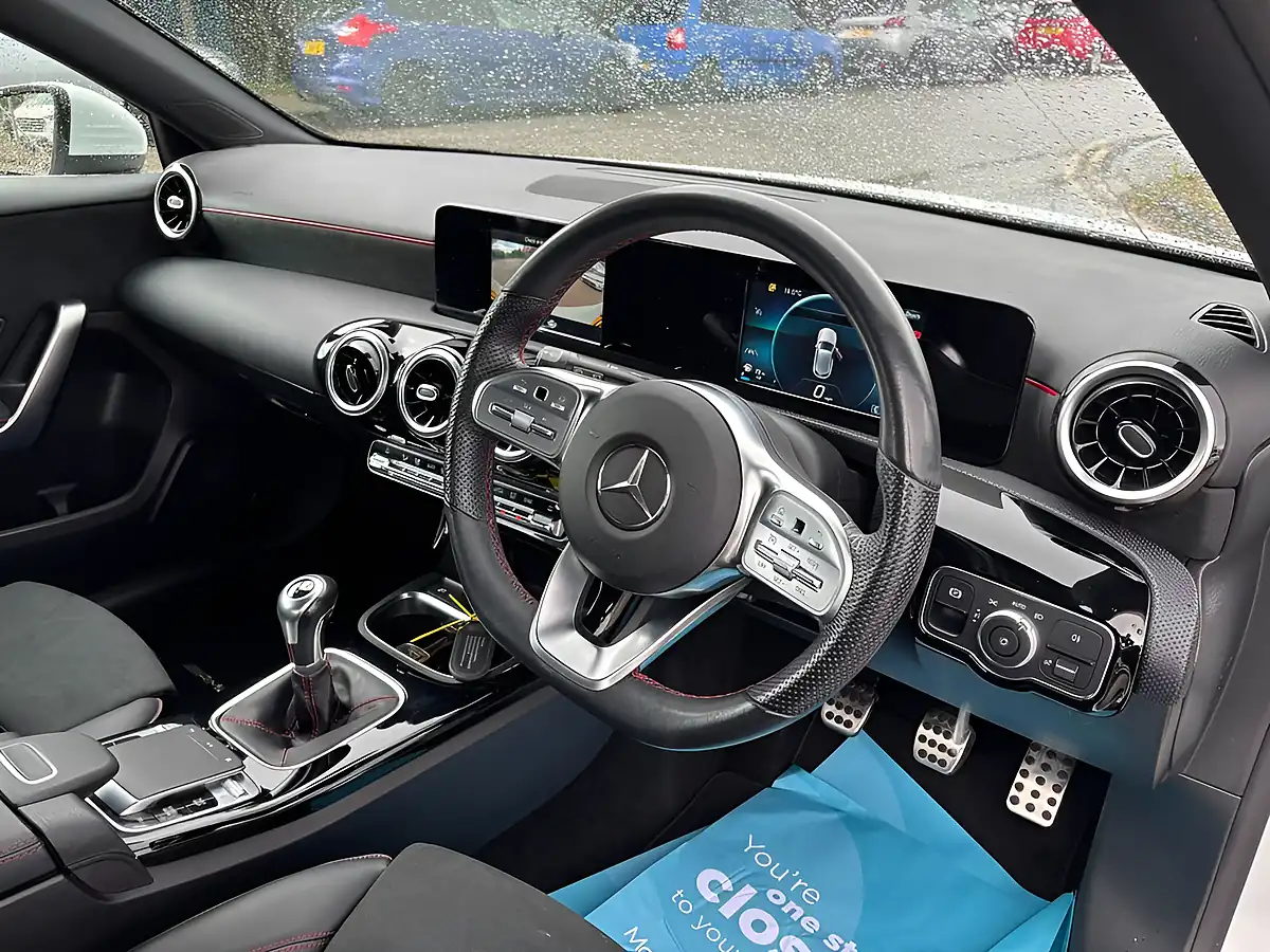 Used 2019 Mercedes-Benz a-Class AMG Line White - Interior and Exterior details 2