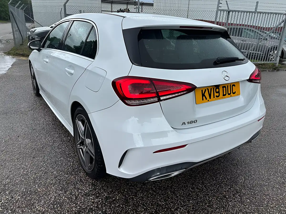 Used 2019 Mercedes-Benz a-Class AMG Line White - Interior and Exterior details 4