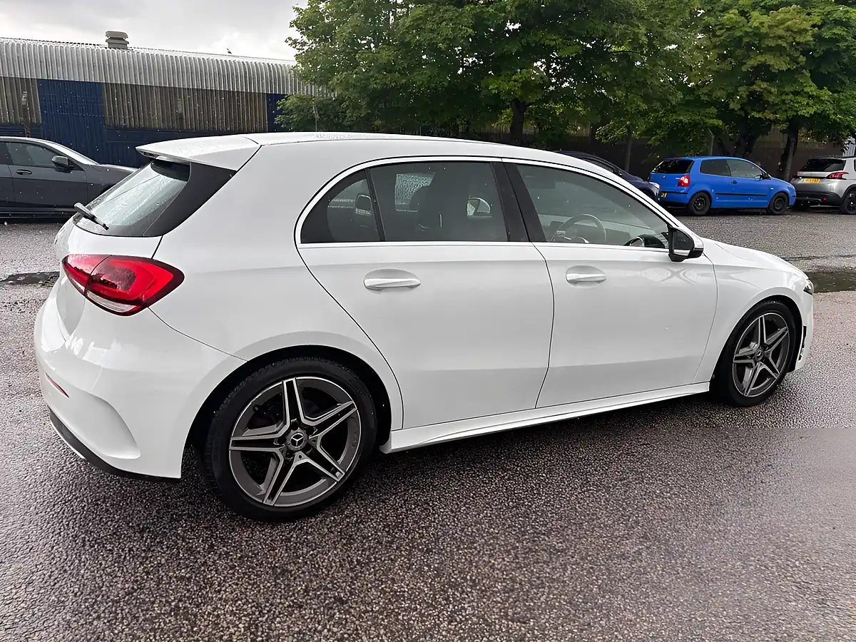 Used 2019 Mercedes-Benz a-Class AMG Line White - Interior and Exterior details 8