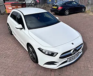 Used 2019 Mercedes-Benz a Class AMG Line White - Interior and Exterior details 10