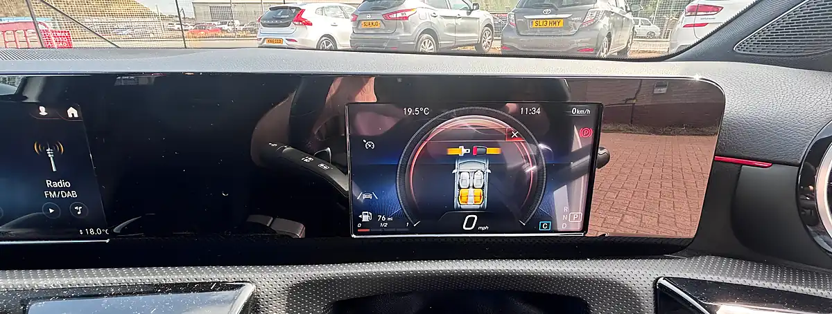 Used 2019 Mercedes-Benz a Class AMG Line White - Interior and Exterior details 11