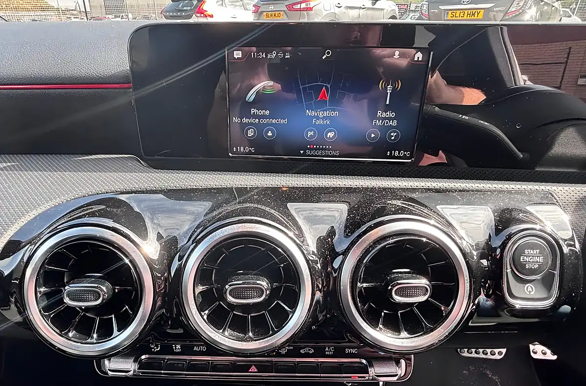 Used 2019 Mercedes-Benz a Class AMG Line White - Interior and Exterior details 14