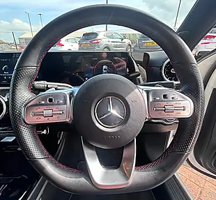 Used 2019 Mercedes-Benz a Class AMG Line White - Interior and Exterior details 16