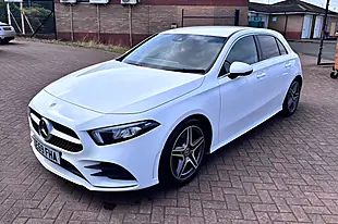Used 2019 Mercedes-Benz a Class AMG Line White - Interior and Exterior details 2