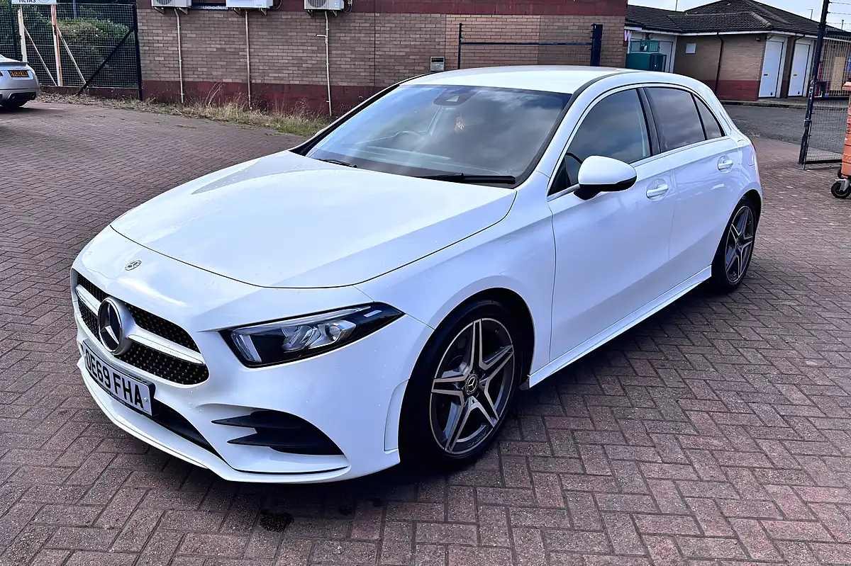 Used 2019 Mercedes-Benz a Class AMG Line White - Interior and Exterior details 2